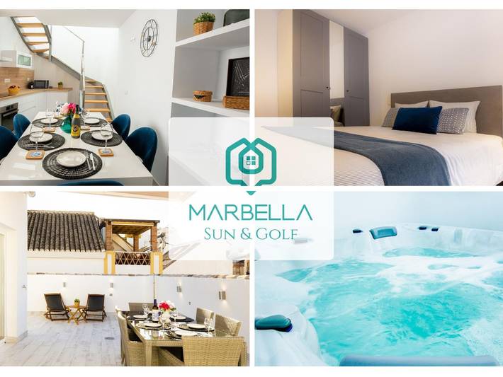 Apartment for 6 people, with terrace and hot tub in Estepona Old Town