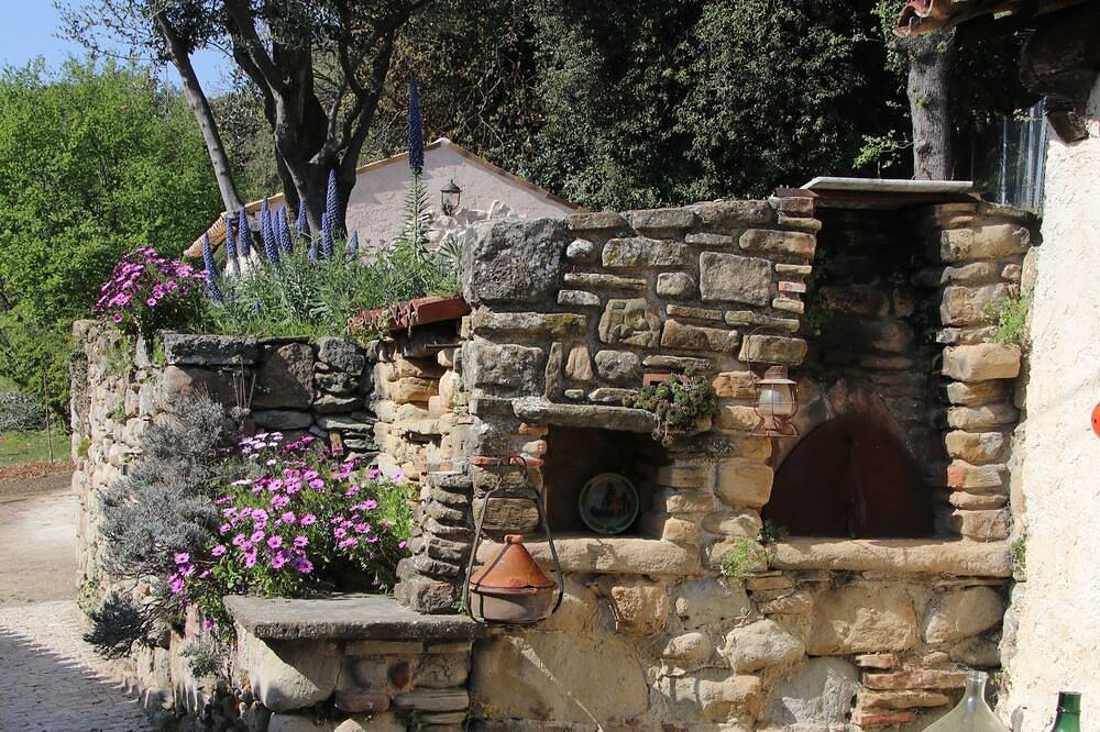 Small quiet house surrounded by olive trees between sea and mountains in Contes, Nice region