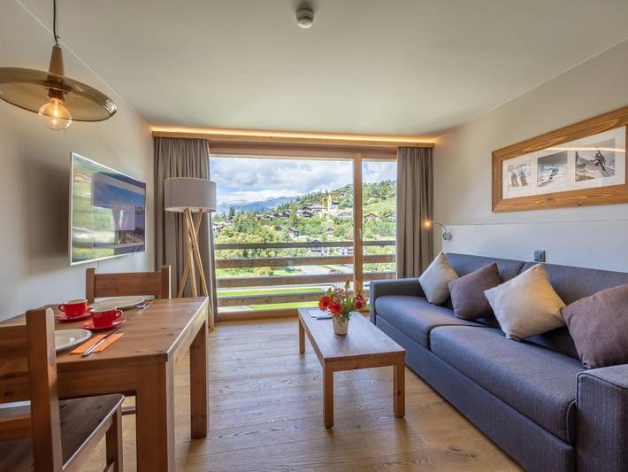 Ferienwohnung für 2 Personen, mit Garten und Sauna in Chandolin