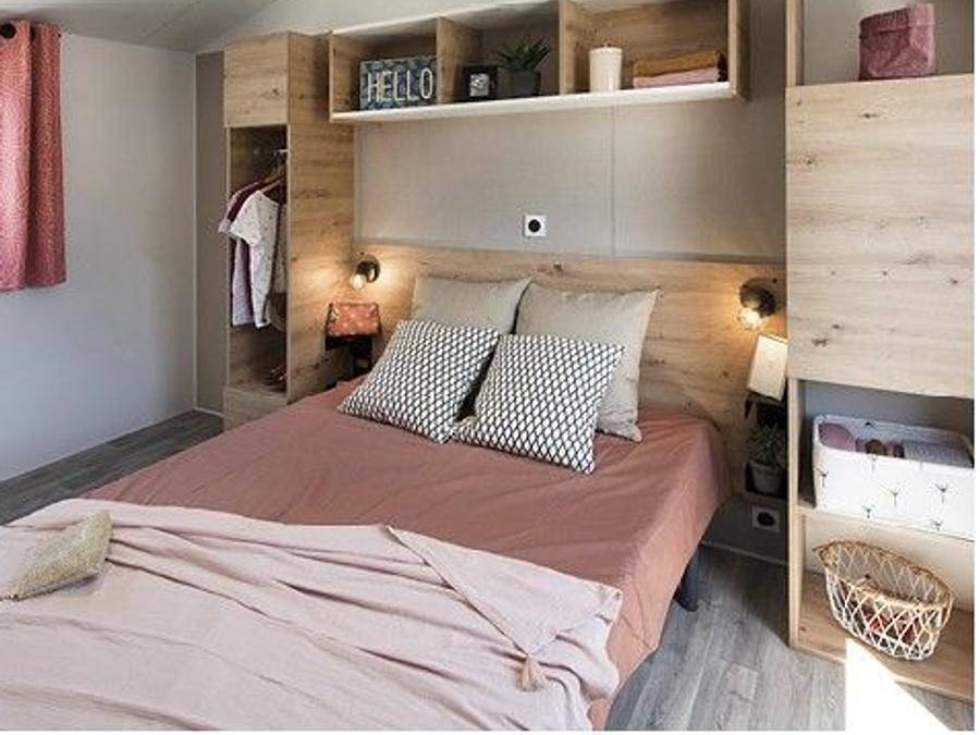 Camping Le Cottage Fleuri - Mobilheim 4 personen - Komfort Pmr in La Tranche-sur-Mer, Vendée