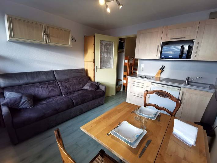 Gîte pour 4 personnes, avec balcon dans Prapoutel