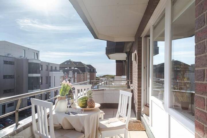 Ganze Wohnung, 2-Zimmerwohnung in direkter Strandlage und Südbalkon in Westerland, Sylt (Gemeinde)