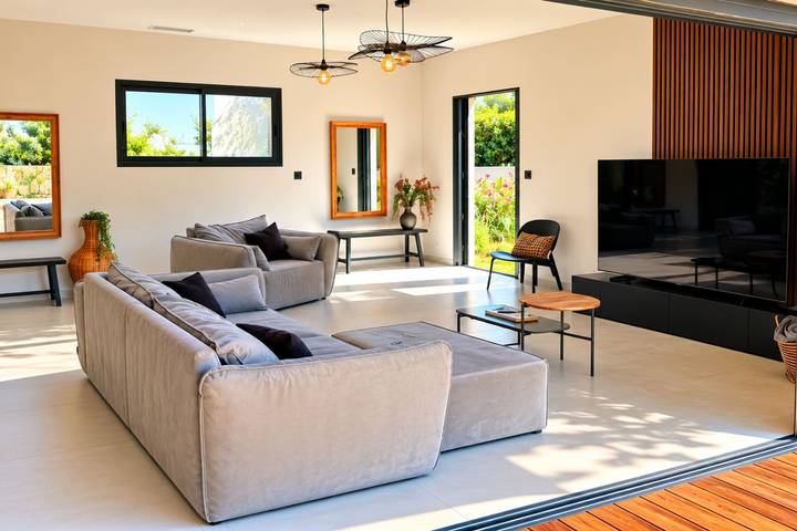 Location de vacances pour 10 personnes, avec jardin, adapté aux familles dans Sainte-Lucie de Porto-Vecchio - 2