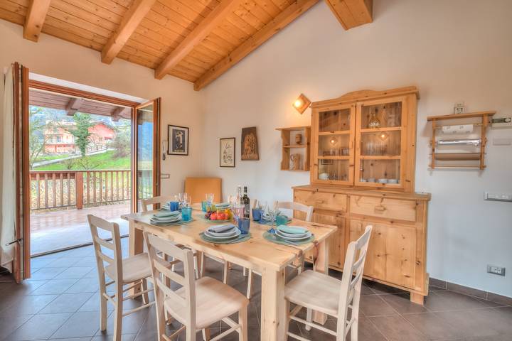 Ferienhaus für 5 Personen, mit Balkon und Terrasse sowie Kinderpool und Seeblick in Tenno - 4