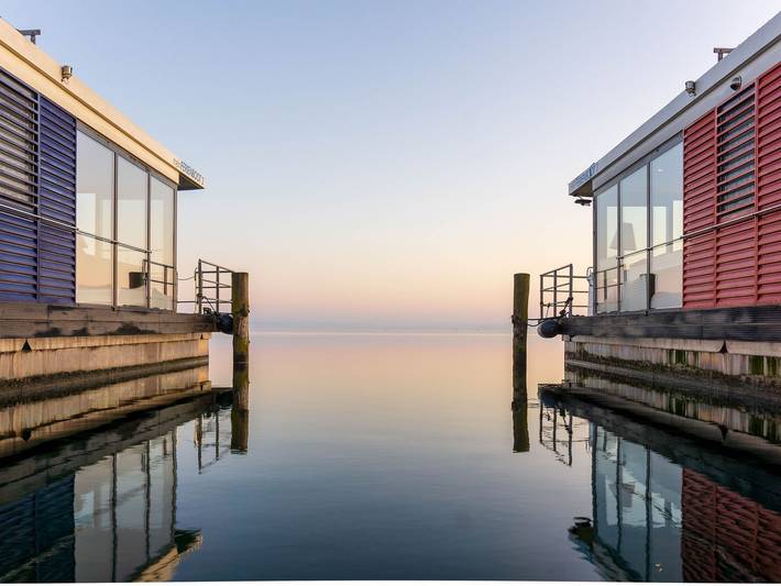 Boot für 4 Personen, mit Terrasse und Ausblick sowie Seeblick an der Müritz - 3