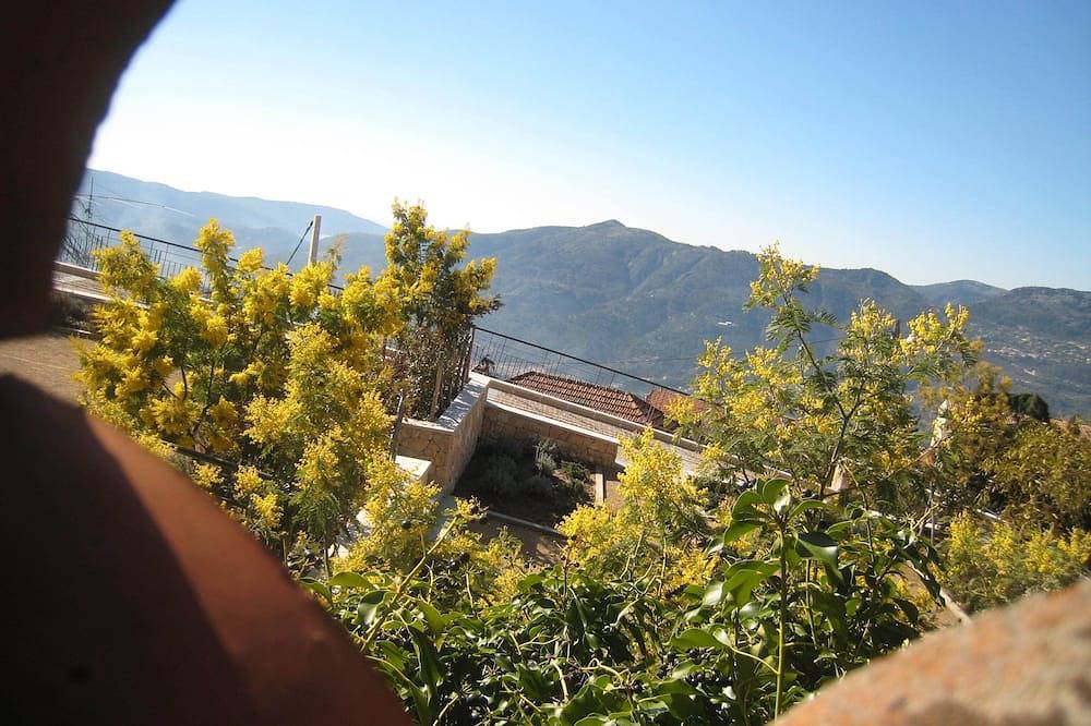 Cote D'Azur, detached house with large garden in typical village in Berre-les-Alpes, Nice region
