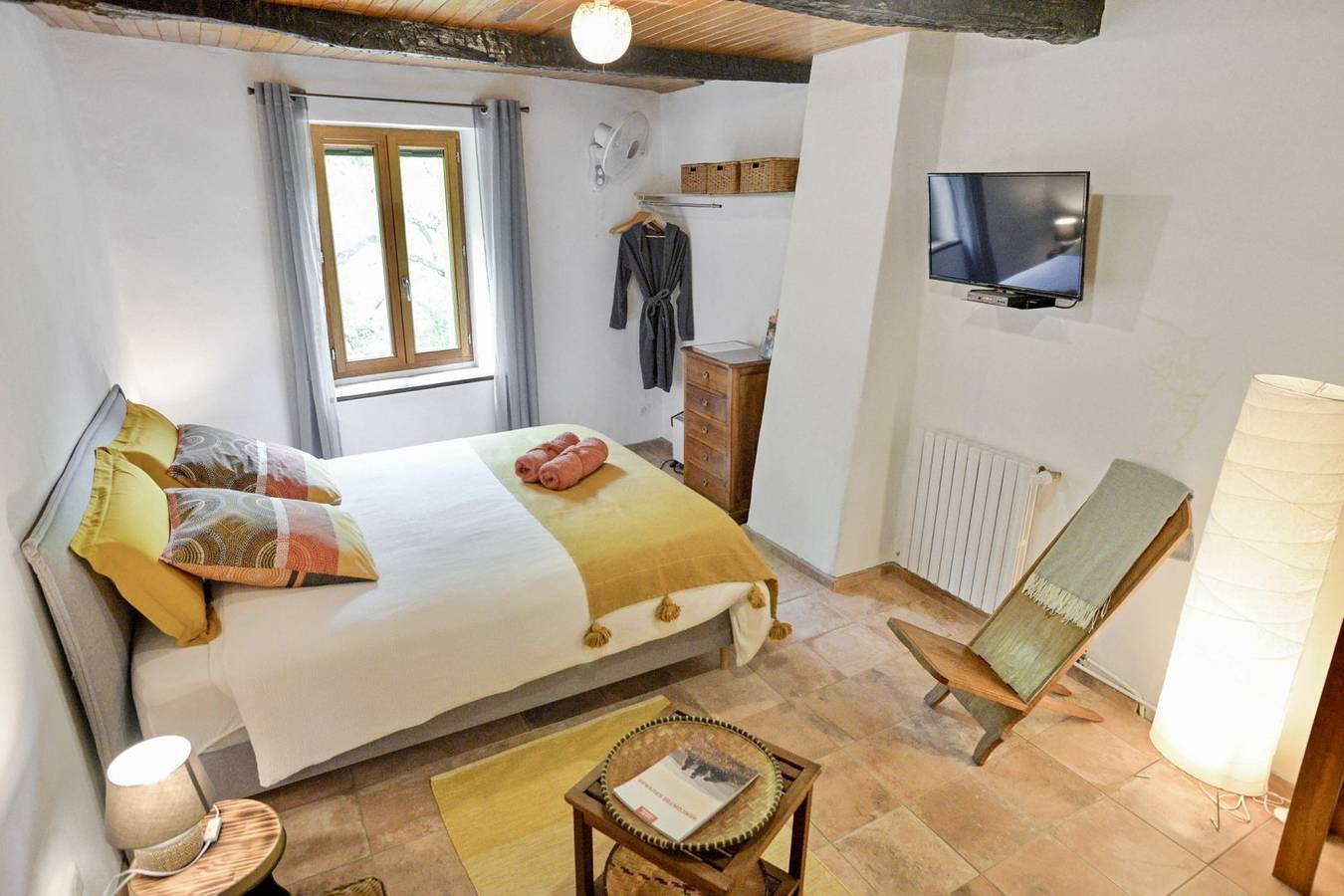 Mas de Boissière - chambres d'hôtes en Cévennes - Chambre double Premium in Cros, Parc national des Cévennes