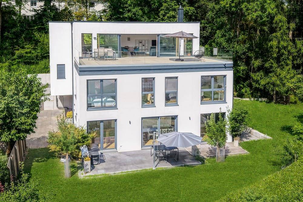 25 Min nach München Luxus-Villa 370 m² Wärmepumpe Aircon 5Sz 5Bz in Eching, Landkreis Freising