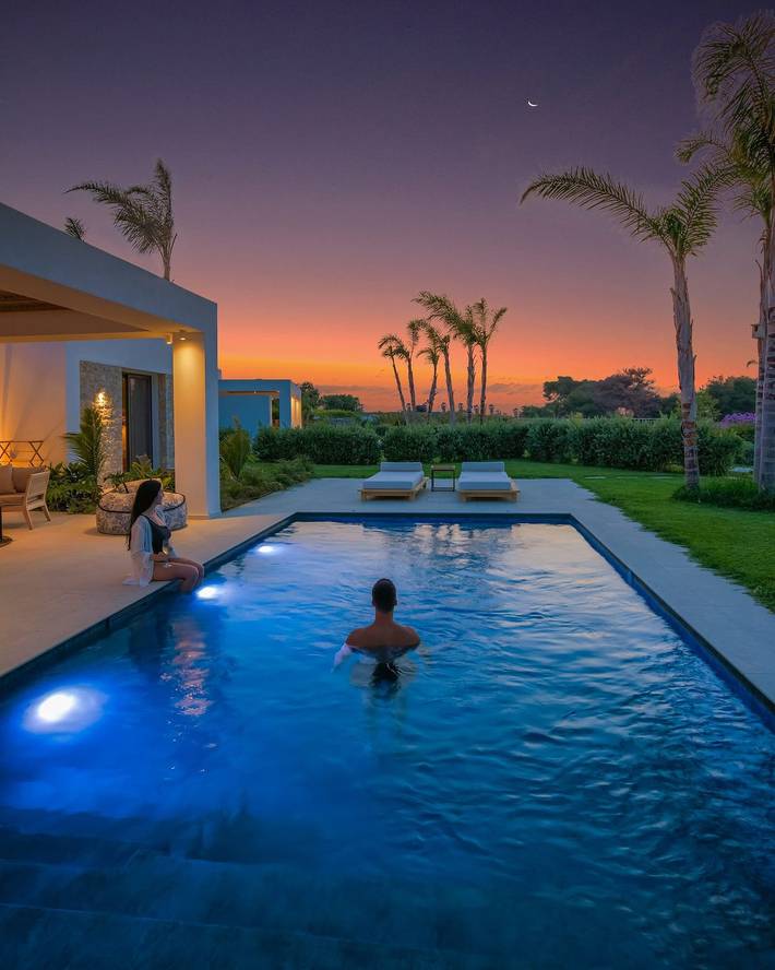 Villa für 6 Personen, mit Meerblick und Balkon sowie Terrasse und Garten auf Kos - 2