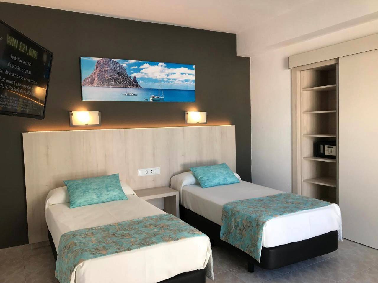 Hostal Cervantes in Ocean Beach Ibiza, Sant Antoni de Portmany