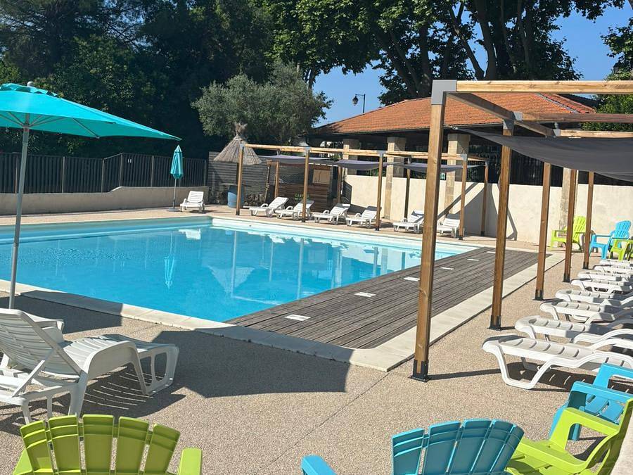 Camping le Pré Saint André - Chalet 5 personnes - sans sanitaire in Souvignargues, Région de Nîmes