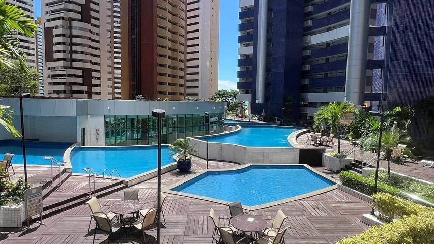Casas e apartamentos de temporada para 4 pessoas, com piscina infantil e piscina e ainda jardim and vista em Fortaleza