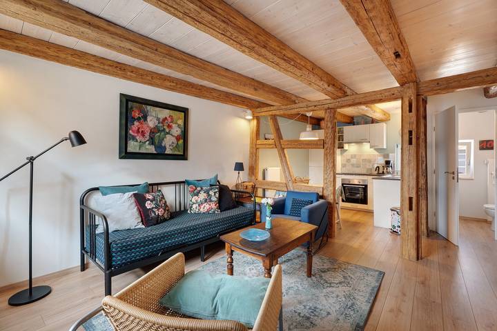 Appartement entier, Appartement « Lucia - Duplex Climatisé » avec vue montagne, Wi-Fi et climatisation in Obernai, Région de Sélestat-Erstein