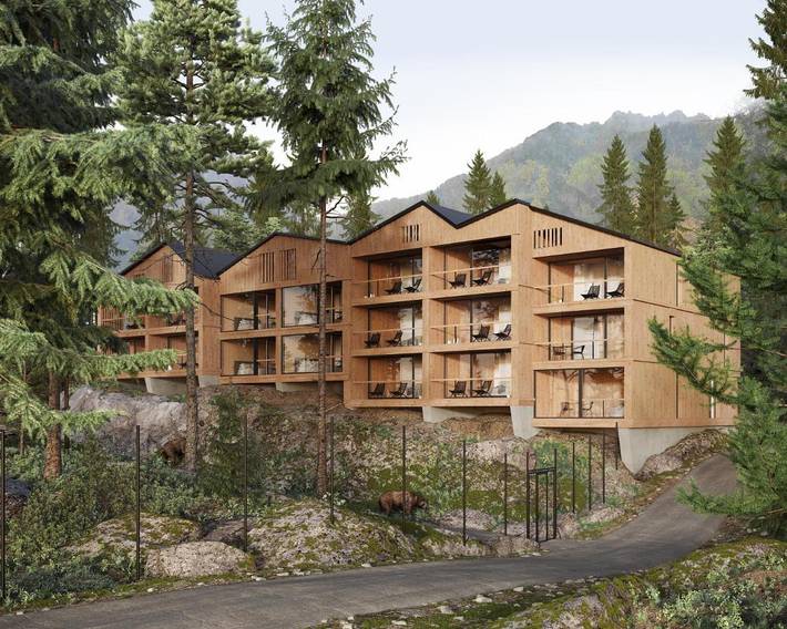 Hôtel pour 2 personnes, avec Balcon et Jacuzzi ainsi que Terrasse et Jardin à Salvan