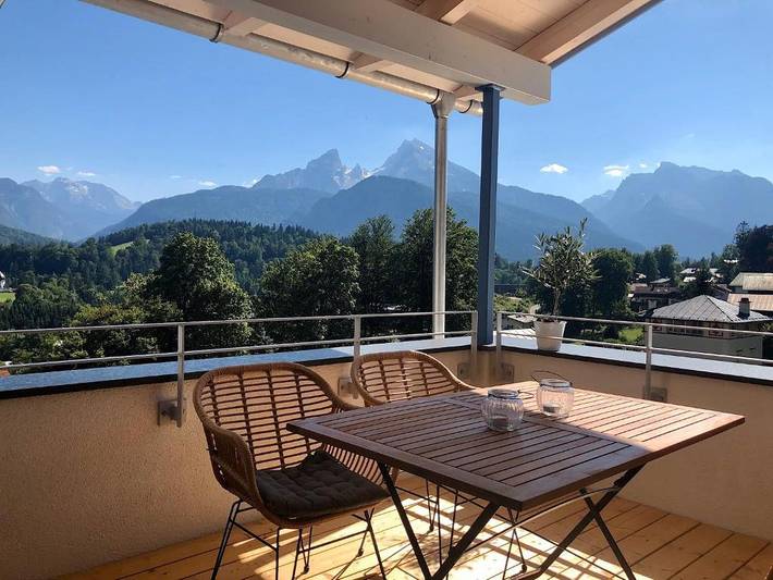 Ferienwohnung für 4 Personen, mit Balkon und Terrasse sowie Garten in Berchtesgaden