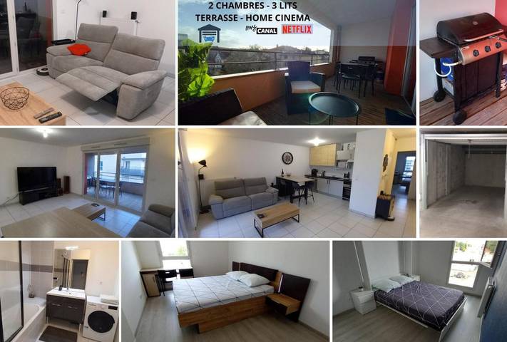Appartement de vacances pour 6 personnes, avec vue et terrasse
