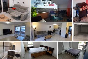 Gîte pour 6 personnes, avec vue et terrasse à Pierre-Bénite