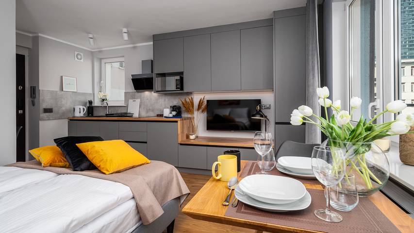 Ferienwohnung für 2 Personen, mit Balkon in Warschau