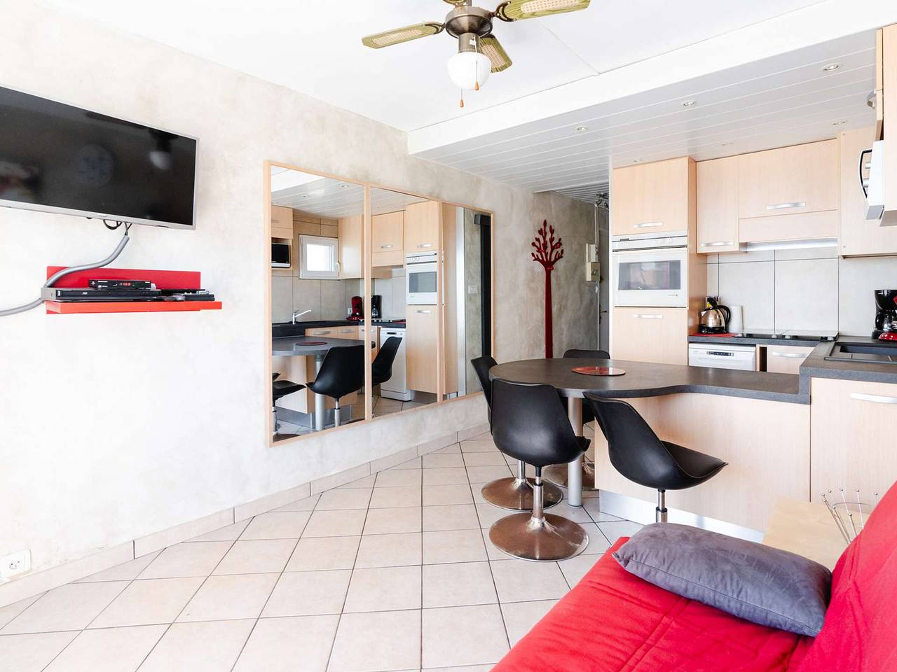 Ganze Wohnung, 2-Zi-Wohnung am Meer mit Balkon in Narbonne Plage in Narbonne Plage, Narbonne