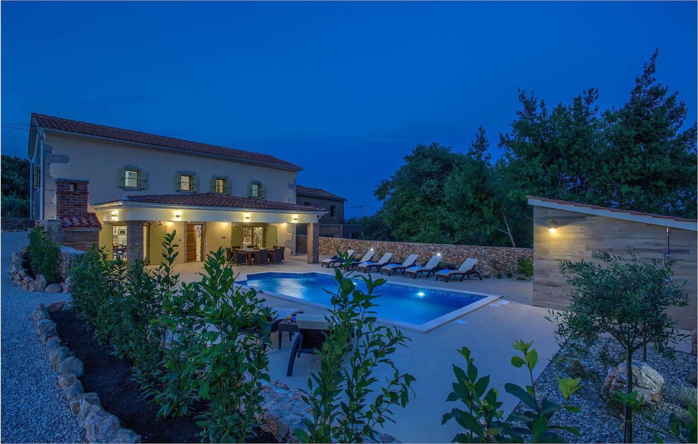 Ferienhaus für 10 Personen mit Terrasse in Vrbnik, Krk