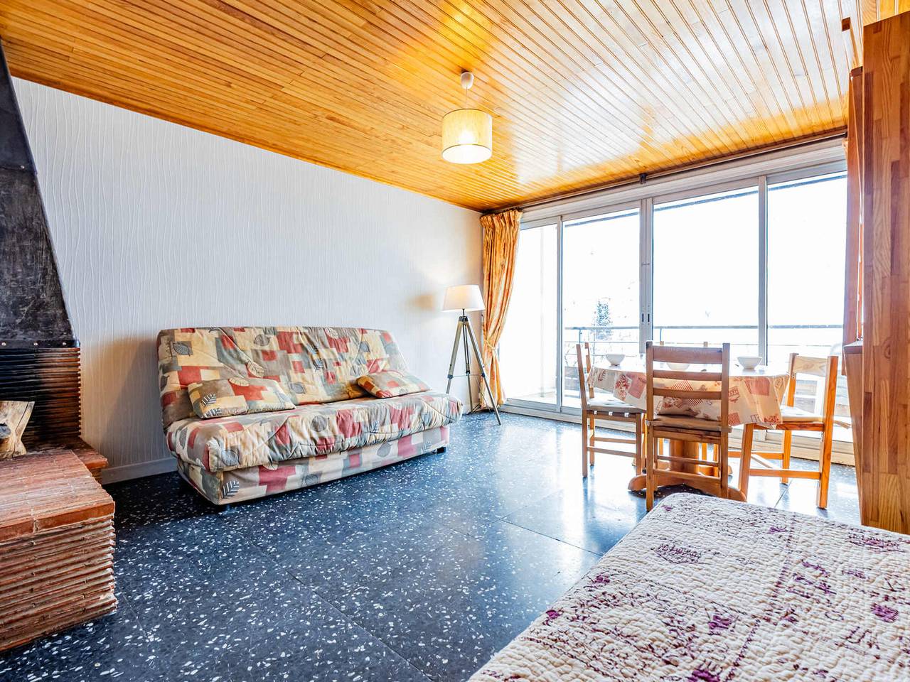 Ganzes Studio, Helles Studio in Saint François Longchamp, 40m², Süd-Balkon, Pisten- und Geschäftsnähe in Saint-François-Longchamp, Le Grand Domaine