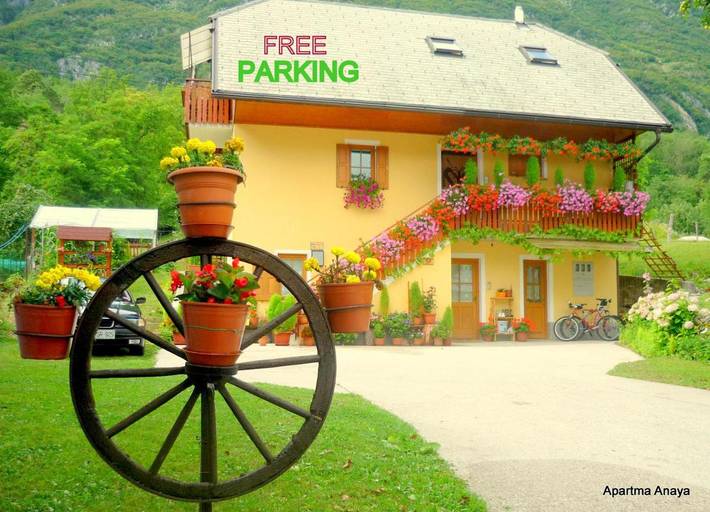 Apartament wakacyjny dla 4 osób, z ogród i widok w Bovec