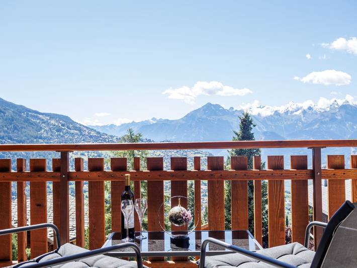 Vakantieappartement voor 5 personen, met balkon in Veysonnaz