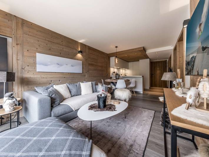 Ganze Wohnung, Modernes Apartment in Courchevel 1550, 4 Personen, Parkplatz, Wlan in Saint-Bon-Tarentaise, Vanoise-Massiv