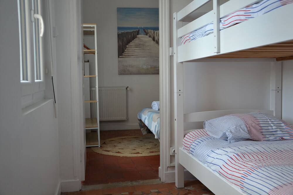 La Belle Aultoise, centro de Ault, vista al mar, Baie de Somme in Ault, Región de Abbeville