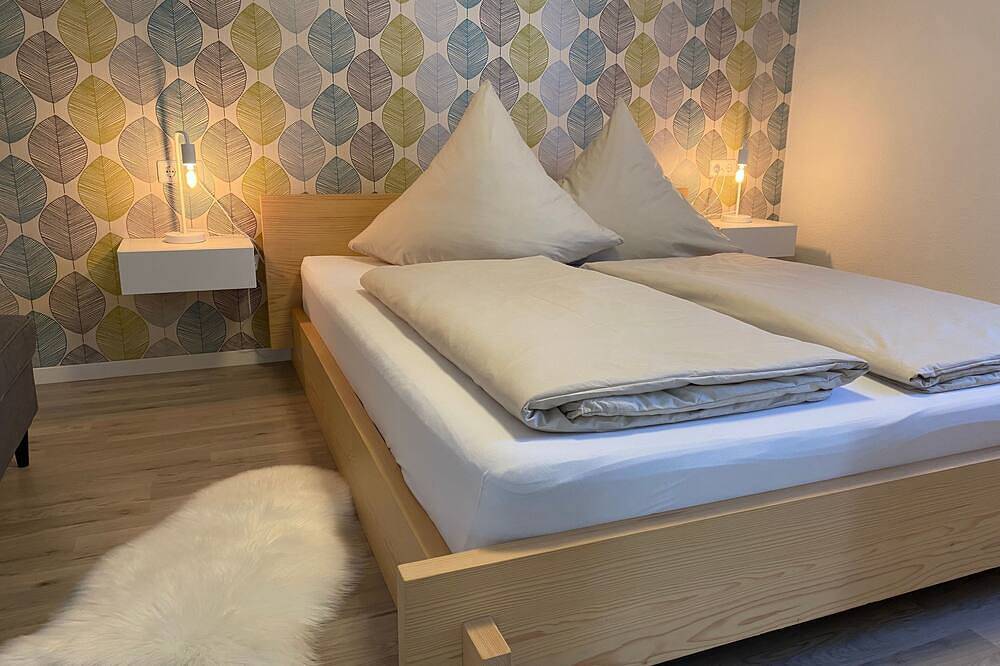 Ganze Wohnung, Ferienwohnung Fünfländerblick - 2-Raum-Ferienwohnung Dusche/Wc, 55 qm, Eg in Markdorf, Region Bodensee-Oberschwaben