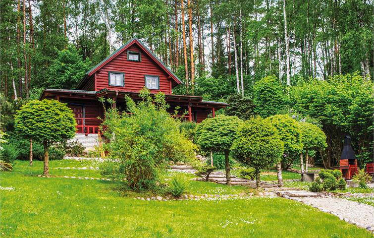 Ferienhaus für 6 Personen mit Terrasse in Powiat Olsztyński