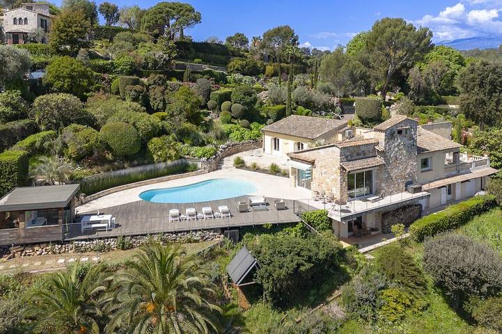 Villa pour 8 personnes, avec jardin et sauna à Biot