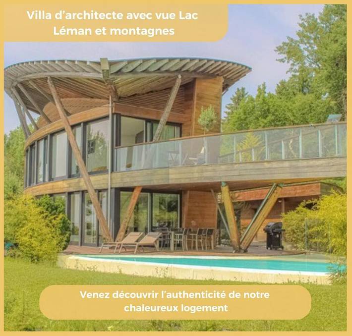 Maison de vacances pour 8 personnes, avec Balcon et Terrasse ainsi que Jardin et Piscine à Cranves-Sales