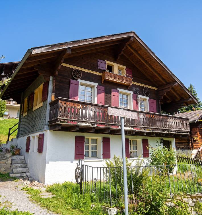 Chalet for 4 personer, med Balkon/Terrasse i Schweiz