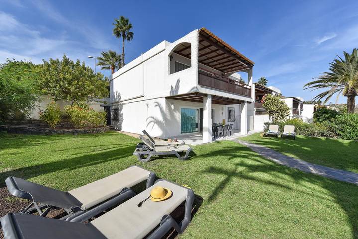 Bungalow für 6 Personen, mit Terrasse und Garten sowie Pool, mit Haustier in San Agustin - 2