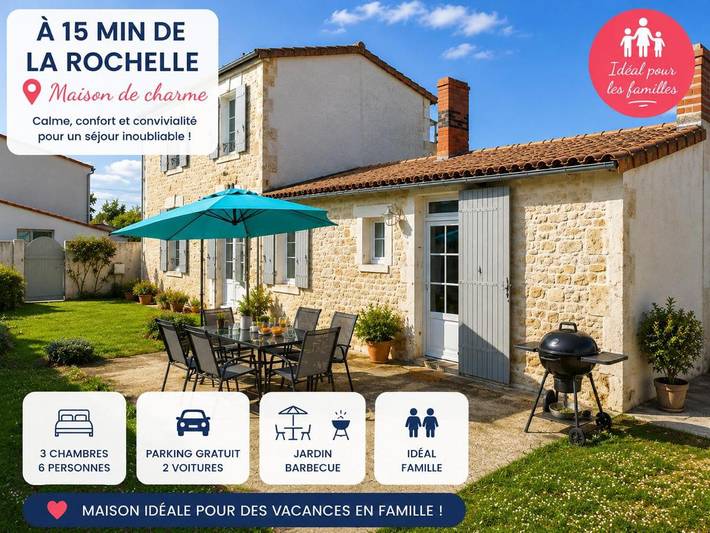 Maison d’hôte pour 6 personnes, avec Terrasse et Jardin à Andilly