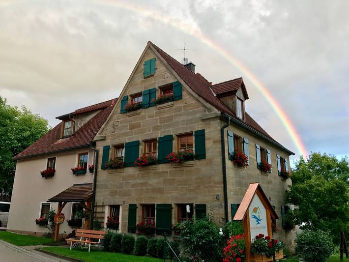 Ferienwohnung für 3 Personen, mit Garten und Balkon in Spalt