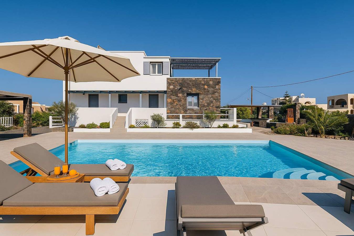 Hel studio-lejlighed, Studio for 3 personer med jacuzzi in Santorini