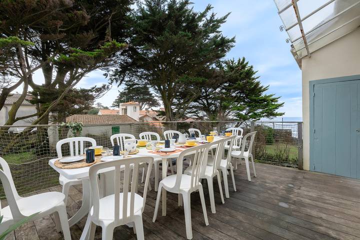 Location de vacances pour 12 personnes, avec terrasse ainsi que jardin et vue sur l’océan à La Bernerie-en-Retz - 2