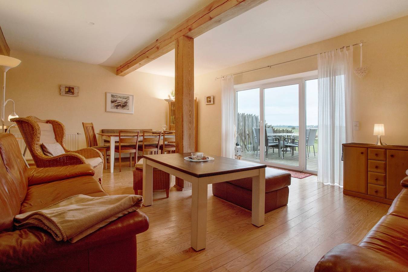 Apartamento entero, Apartamento "Poggenkrug Halbsguth" con vistas al lago, terraza privada y Wi-Fi in Hohendorf, Wolgast