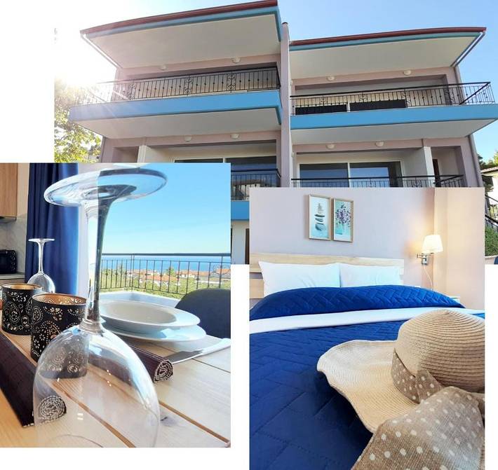 Ferienhaus für 4 Personen, mit Ausblick und Garten