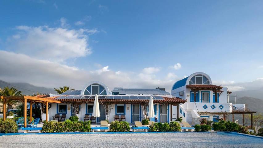 Gîte pour 3 personnes, avec vue et jardin, animaux acceptés dans Myrtos