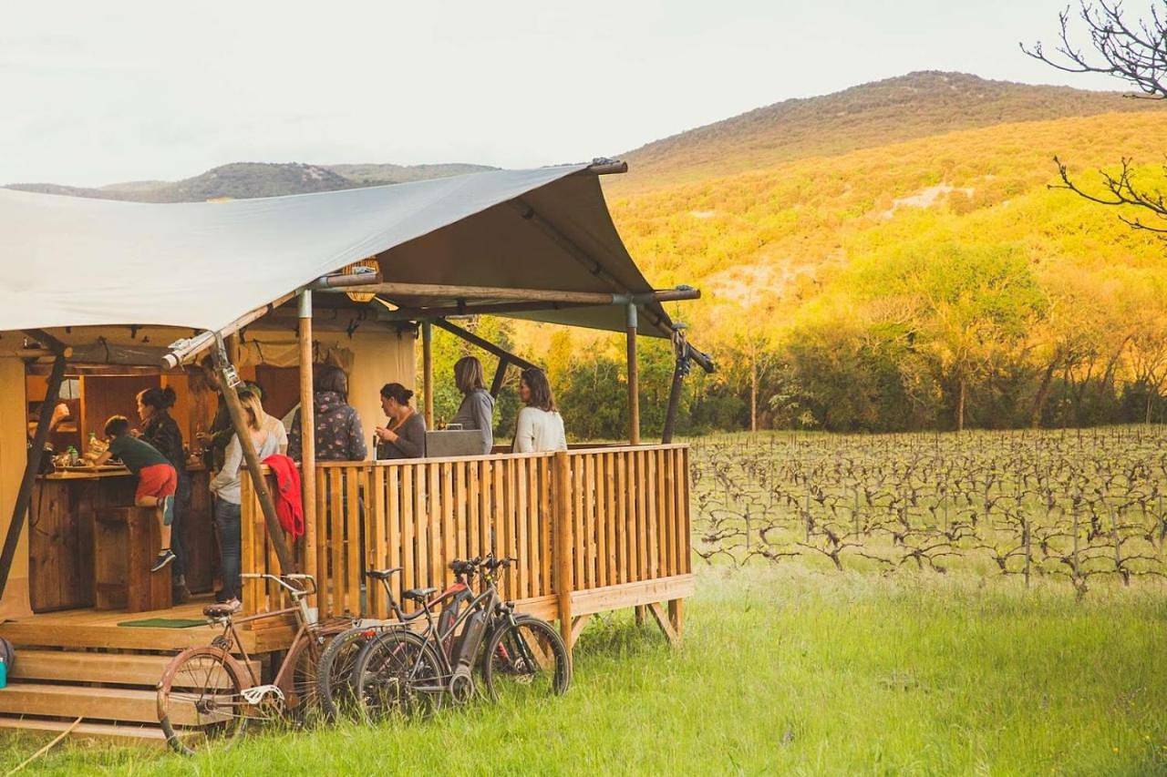 Camping et Lodges de Coucouzac in Lagorce, Ardèche
