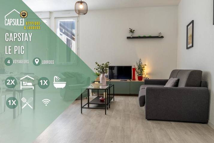 Gîte pour 6 personnes, avec jardin et vue dans Musée Sainte Bernadette Moulin Lacadé Maison Paternelle - 3