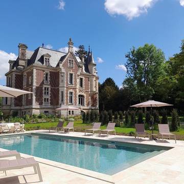 Maison d’hôte pour 2 personnes, avec jardin et vue ainsi que terrasse et piscine dans Saint-Pierre-en-Auge