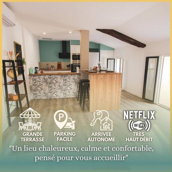 Appartement de vacances pour 5 personnes, avec terrasse