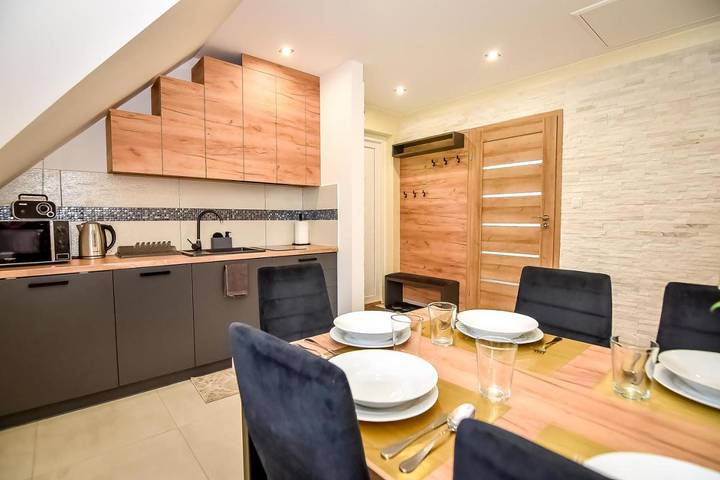 Apartament wakacyjny dla 6 osób, z Balkon i Taras oraz Ogród i Widok w Leśnica