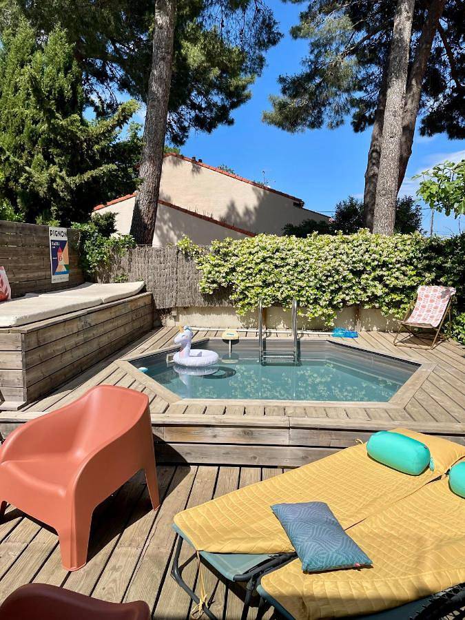 Location de vacances pour 6 personnes, avec vue ainsi que jardin et piscine, animaux acceptés dans Le Racou - 2