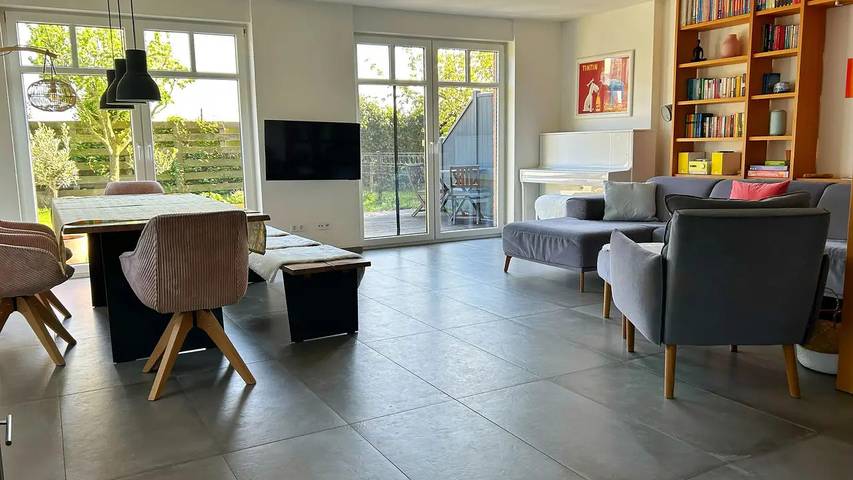 Ferienhaus mit Meerblick für 6 Personen, mit Garten auf Norderney