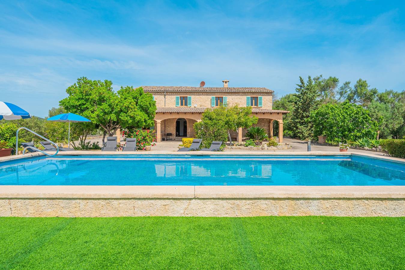 Casa de vacaciones 'Son Maimo' con piscina privada, terraza privada y Wi-Fi in Petra, Interior de Mallorca